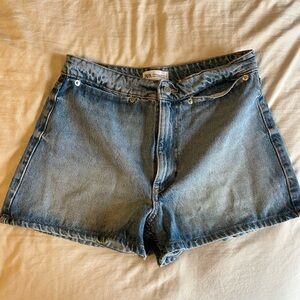 ZARA Denim Blue Women's Shorts